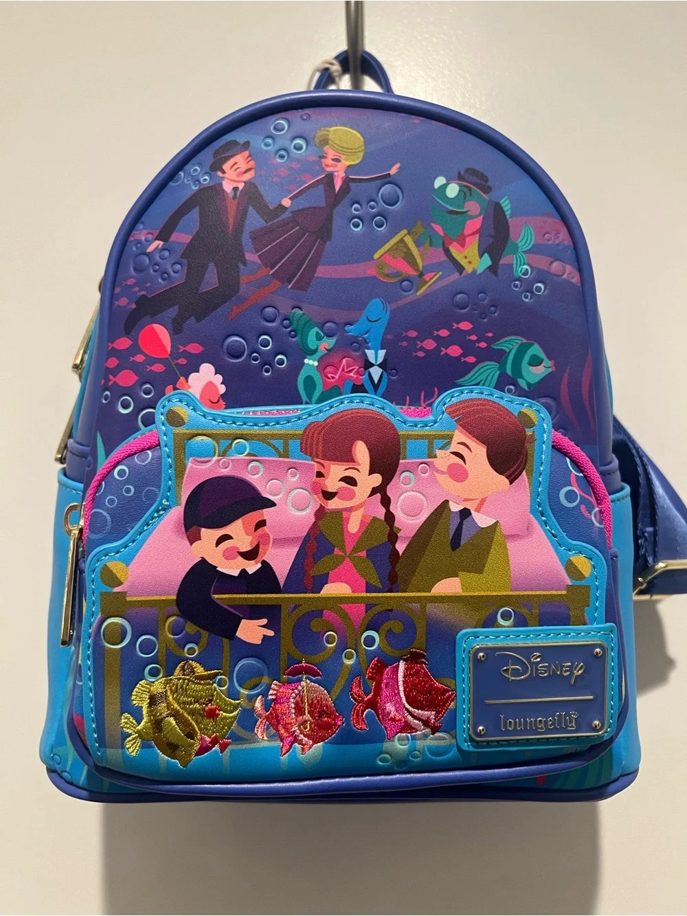 Loungefly Disney Bed knobs and Broomsticks Mini Backpack NWT
